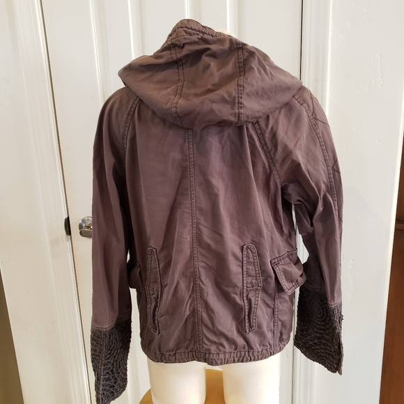 Anthropologie Hei Hei Faroe cropped Anorak jacket Size Medium - Picture 3 of 4